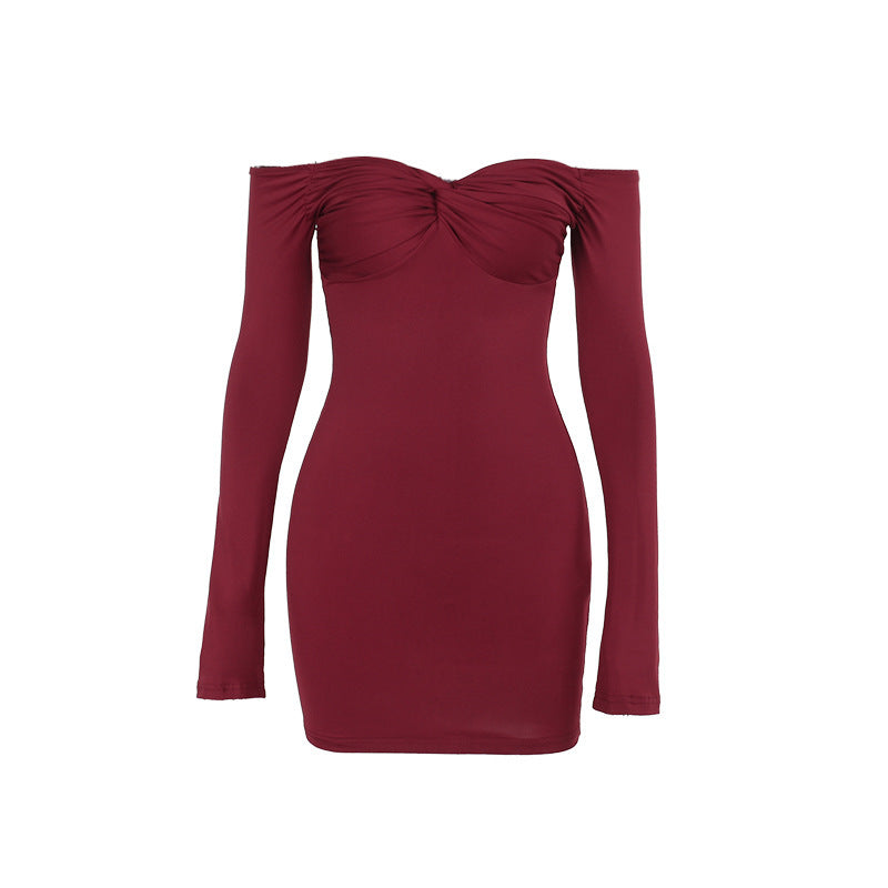 Crimson Kiss Mini Bodycon Dress - Maroon