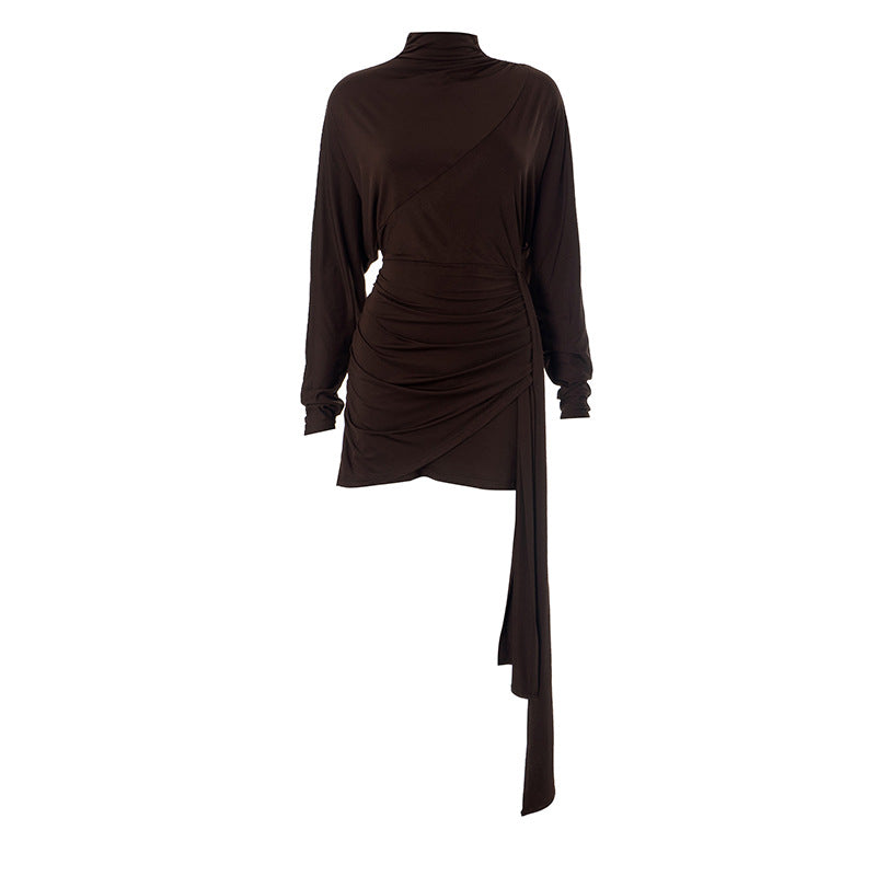 Jeannie Mini Dress - Brown