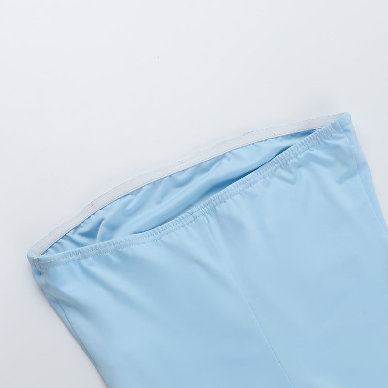 Strapless Ruched Sash-Detail Mermaid Maxi Dress 11