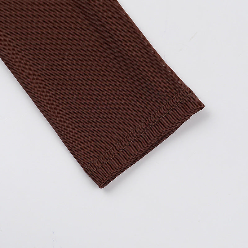 Connie Mini Dress-Brown