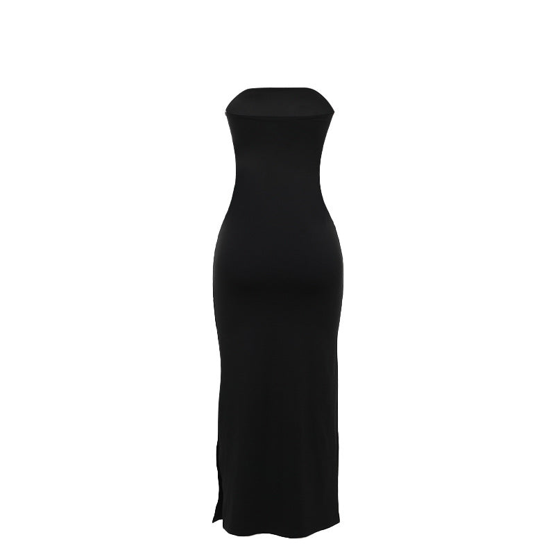Strapless Embellished Bodycon Column Maxi Dress 10