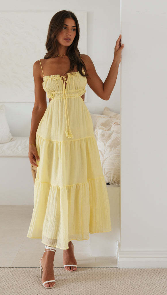 Saz Maxi Dress - Yellow