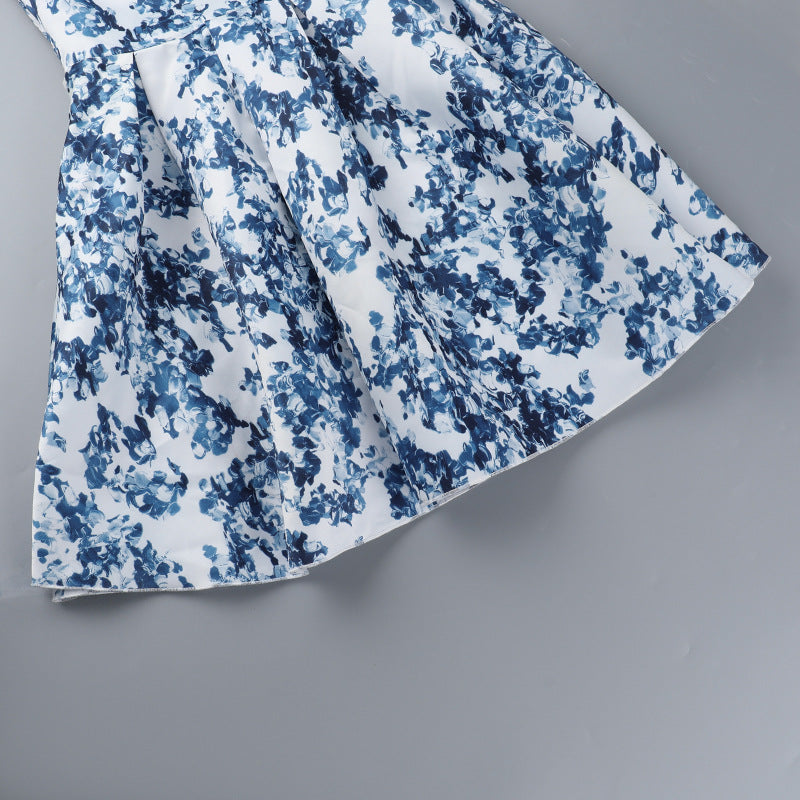 Sicily Mini Dress-Blue