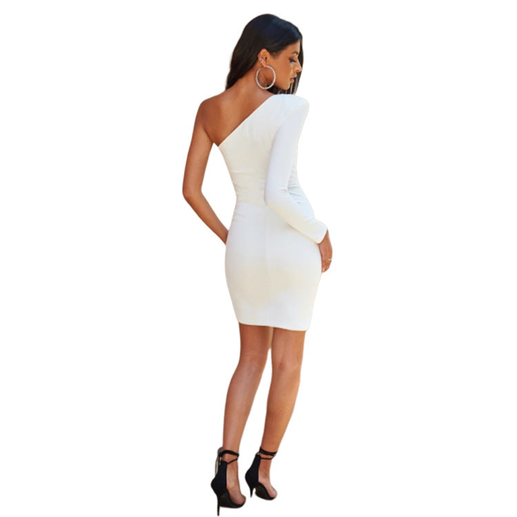 Lalana Formal One Shoulder Mini Dress - Fashionpara