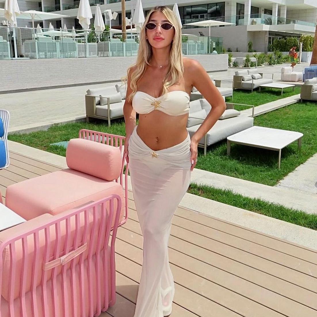 Three Piece Set Bikini Bikini Sexy Split Women Swimsuit Swimsuit Beach Dress - Fashionpara