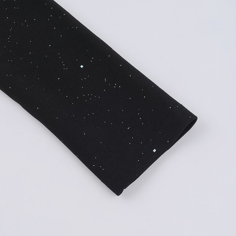 Graceful edge Dress-Black