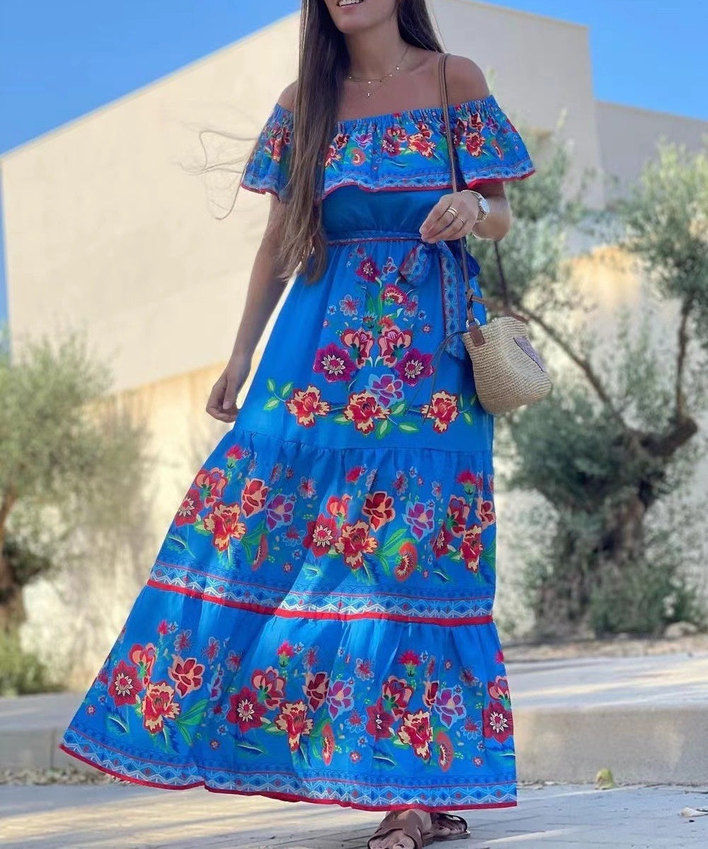 Soft Beach Specialty Print Dress - Fashionpara