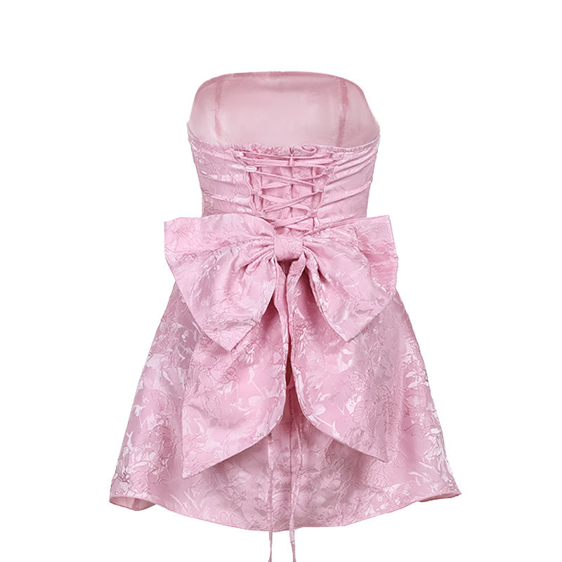 Antalya Mini Dress-Pink