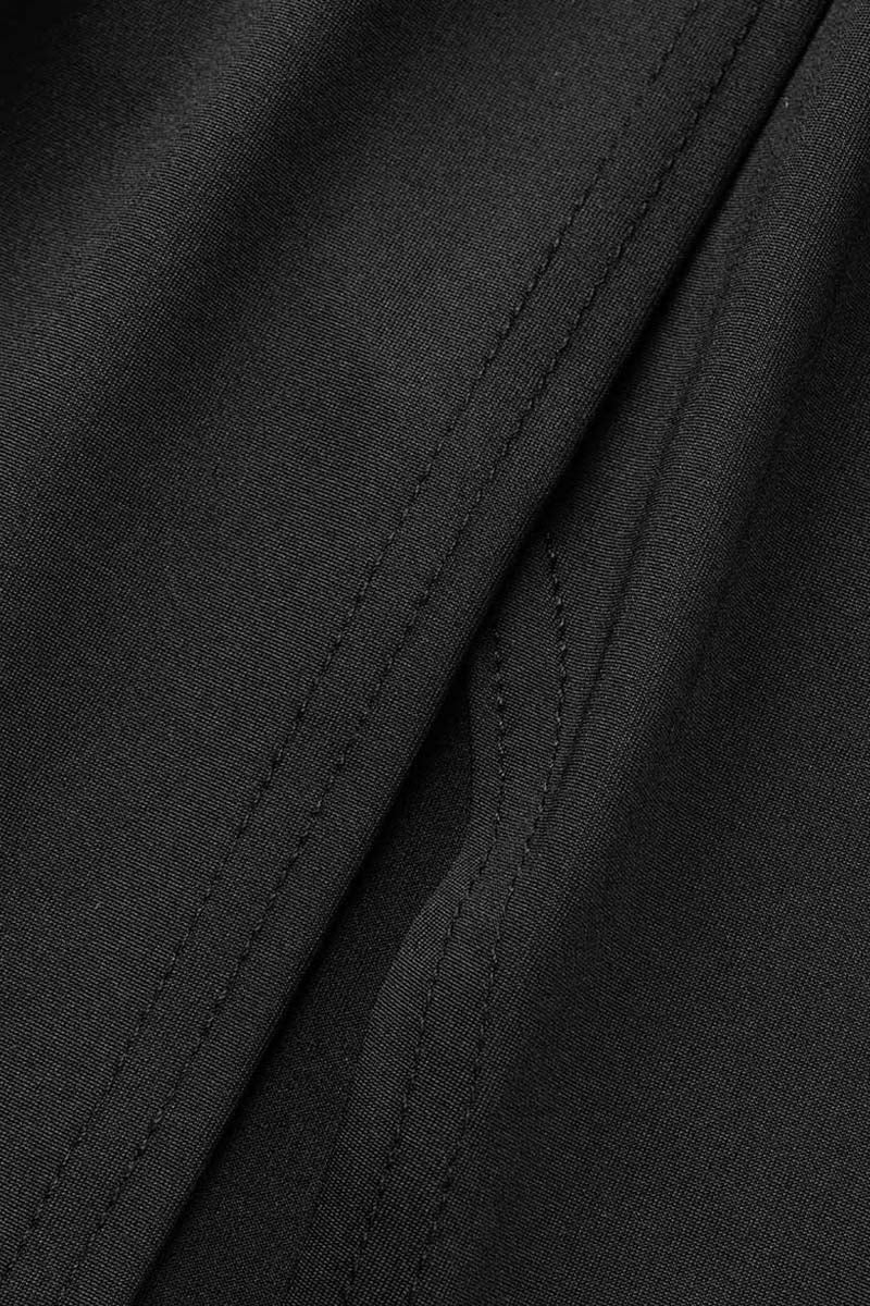 Sexy Formal Solid Backless Slit Oblique Collar Long Sleeve Dresses  Fashionpara