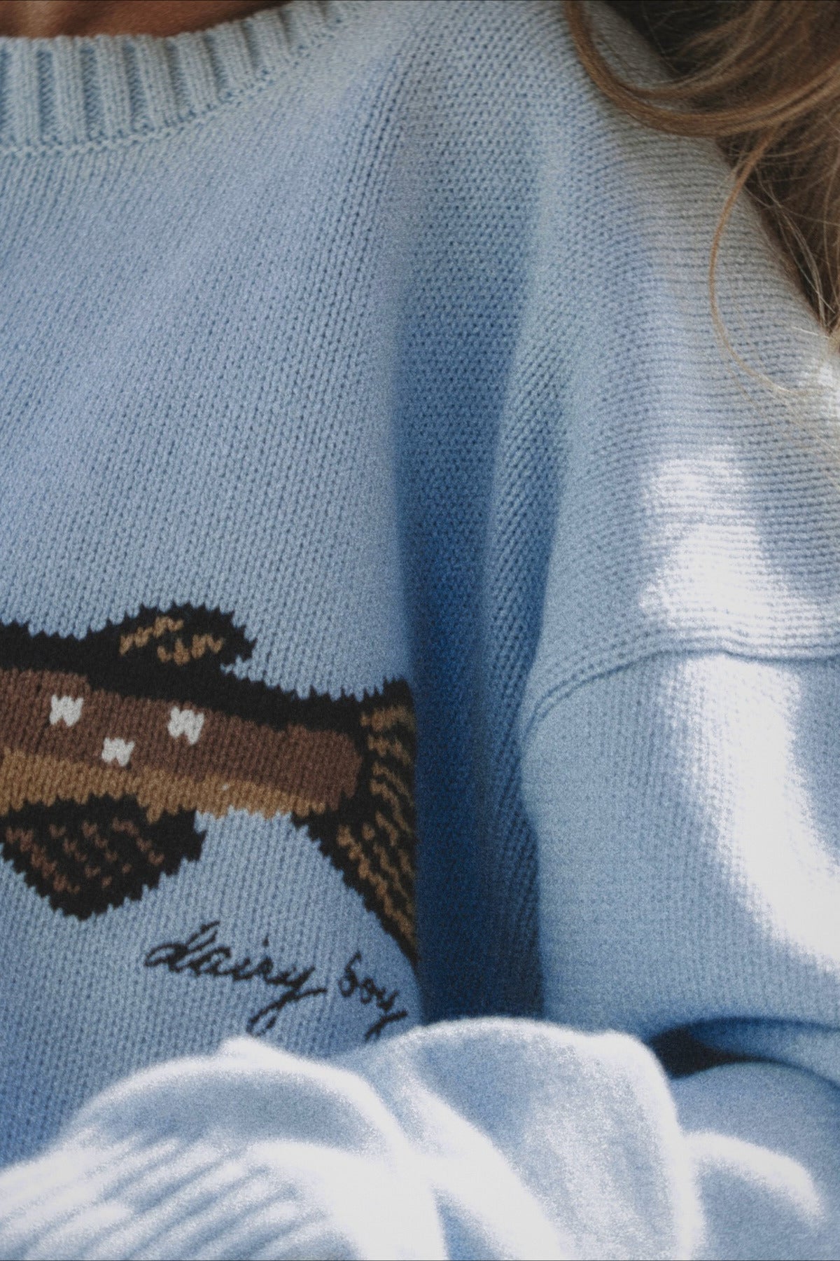 Oversized Fish Print Pullover Sweatshirt