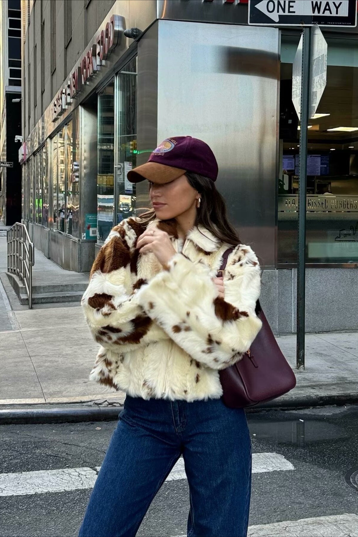 Chic Leopard Print Faux Fur Coat for Stylish Warmth