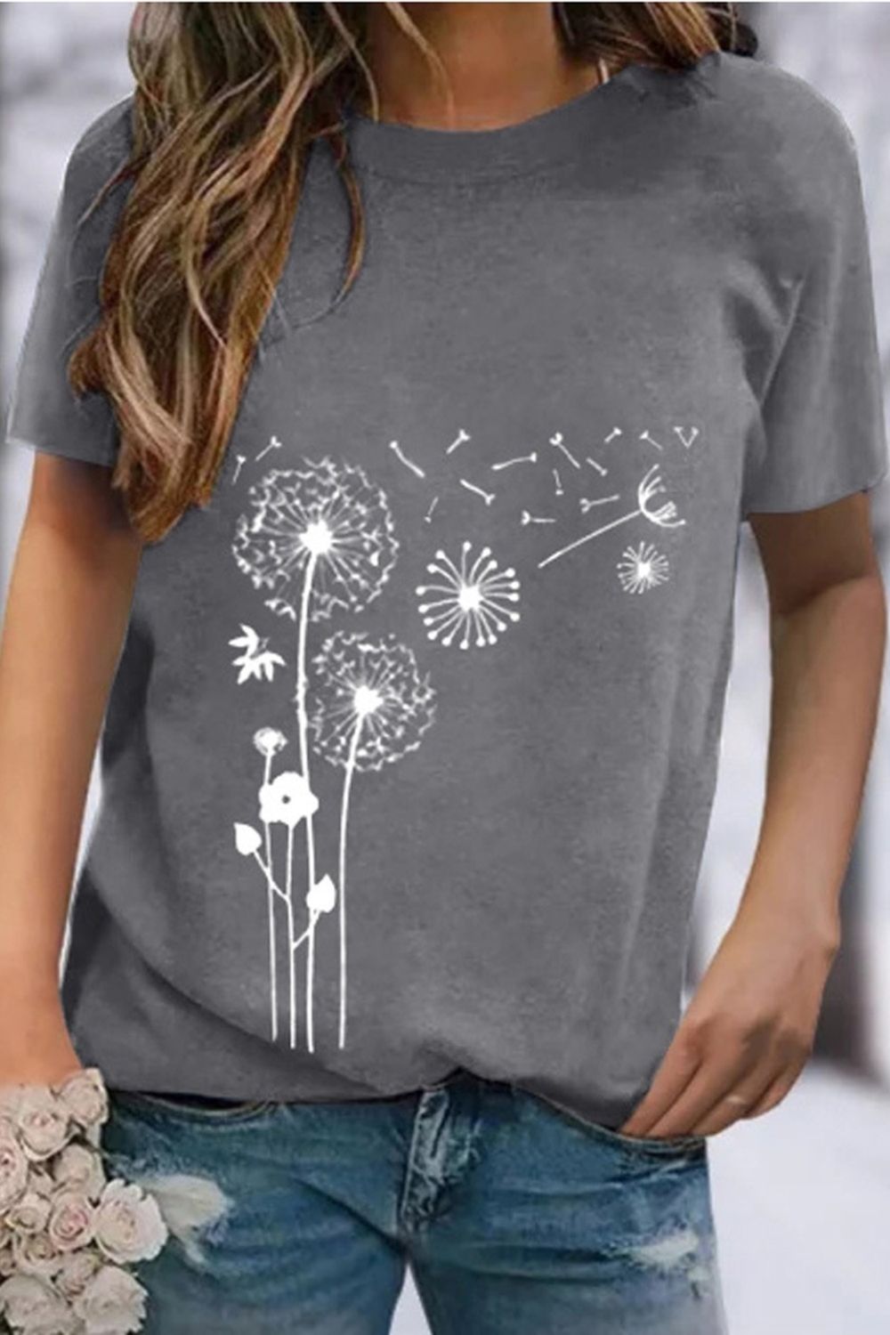 Printed Crew Neck T-Shirt