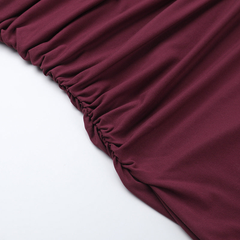 Solomon Maxi Dress - Maroon