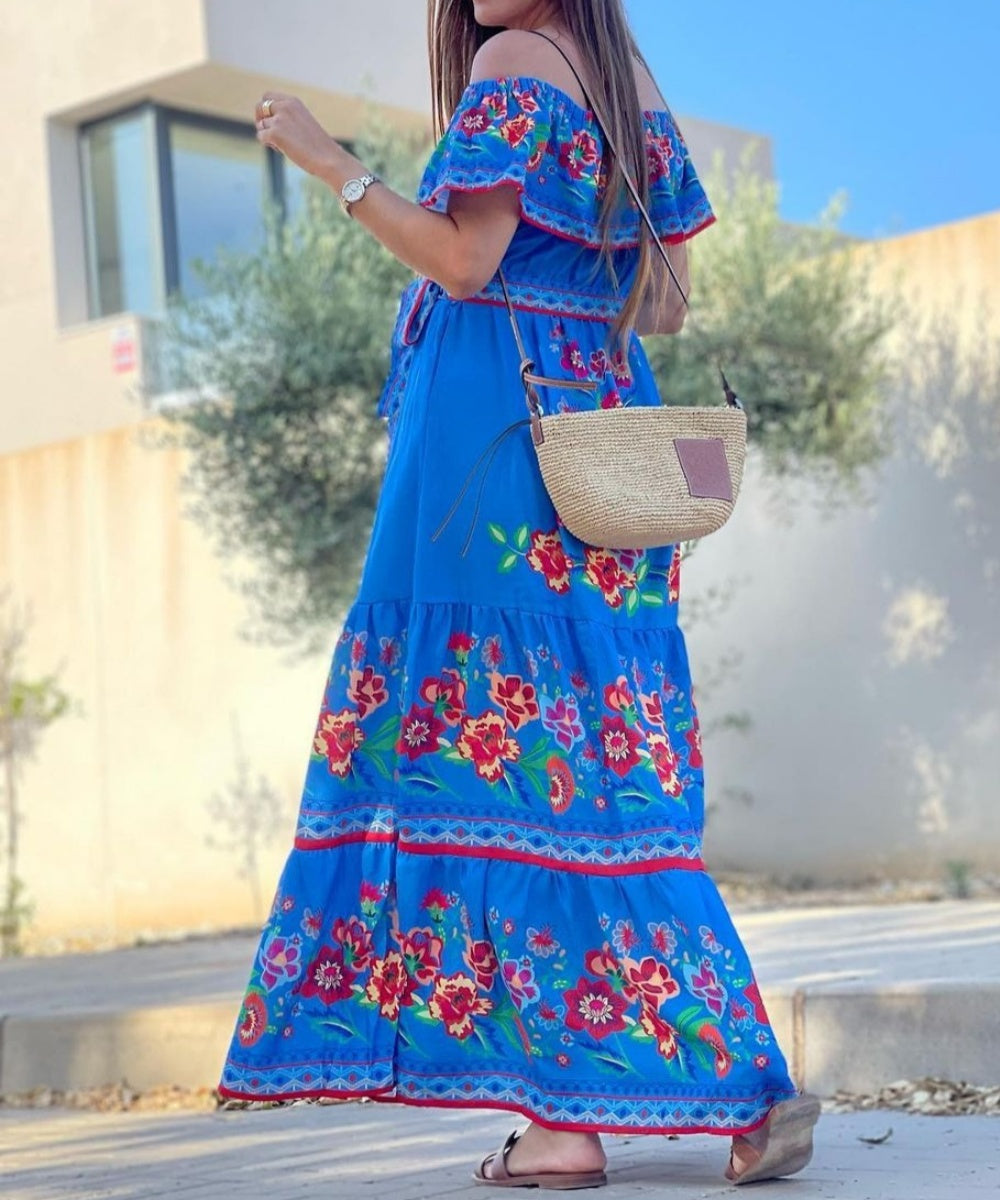 Soft Beach Specialty Print Dress - Fashionpara