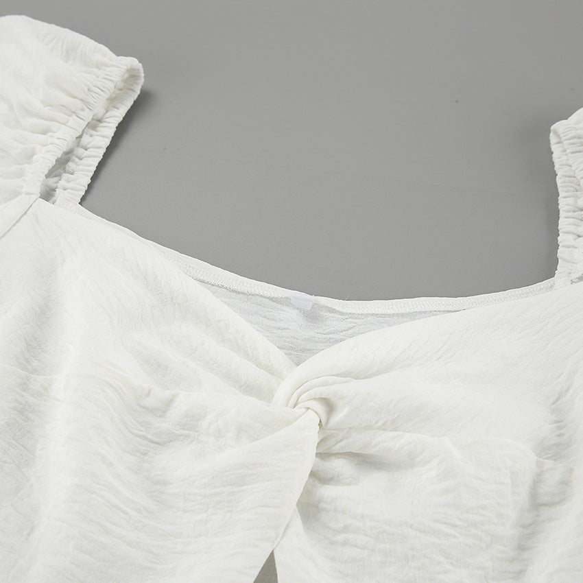 Fae Off Shoulder Dress - White