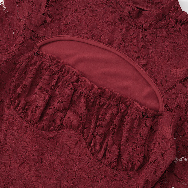 Ingram Mini Dress - Maroon