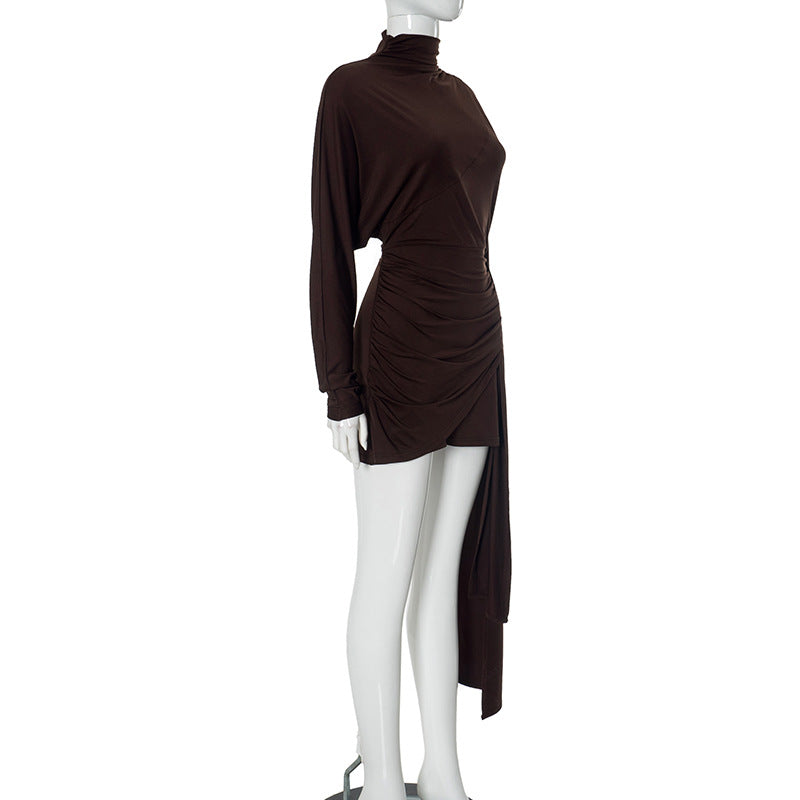 Jeannie Mini Dress - Brown