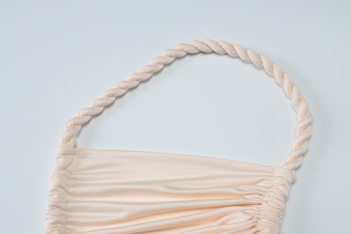 Delia Asymmetrical Dress - Beige