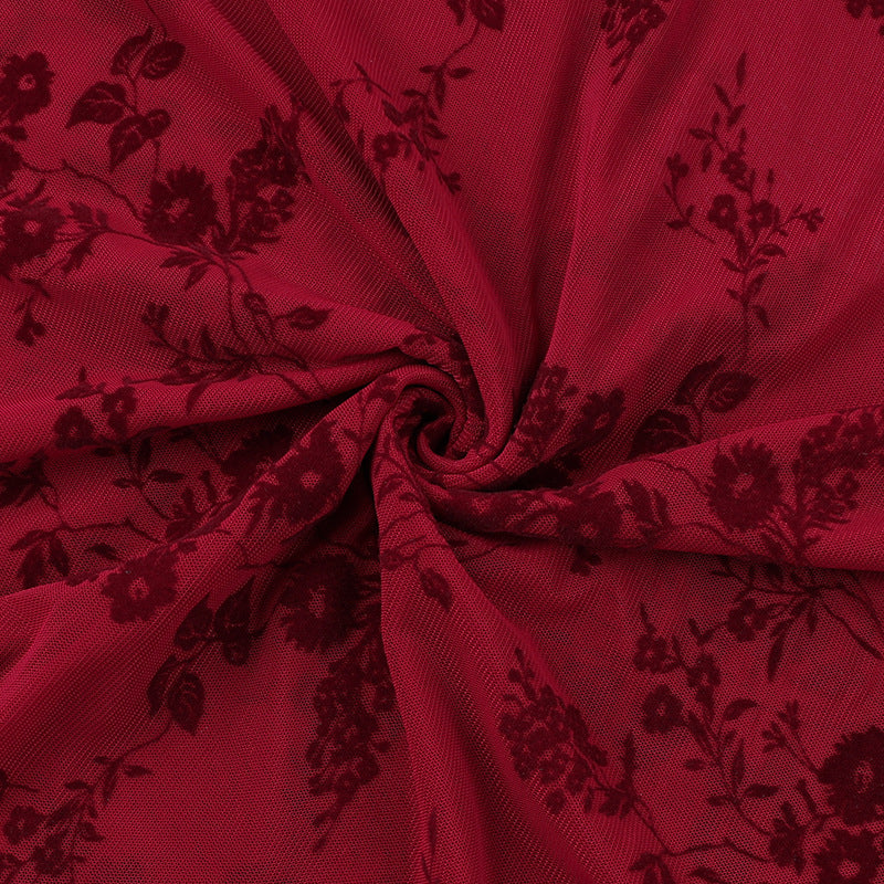 Beverly Mini Dress-Maroon