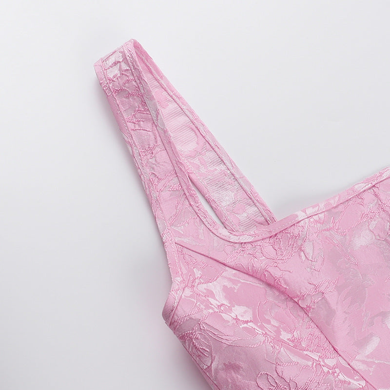 Moriyon Mini Dress-Pink