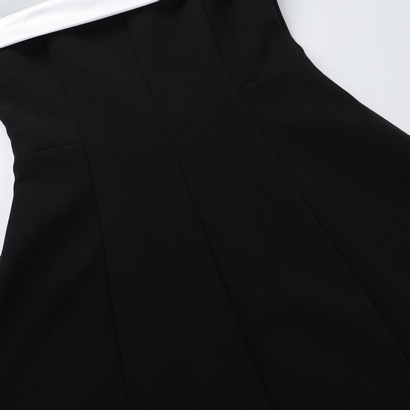 Off-Shoulder Fitted-Waist Flared A-Line Mini Dress 14