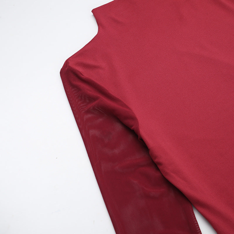 Rave Mini Bodycon-Red