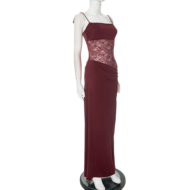 Stella Maxi Dress - Maroon