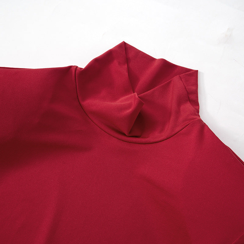 Red Rose Maxi Dress - Red