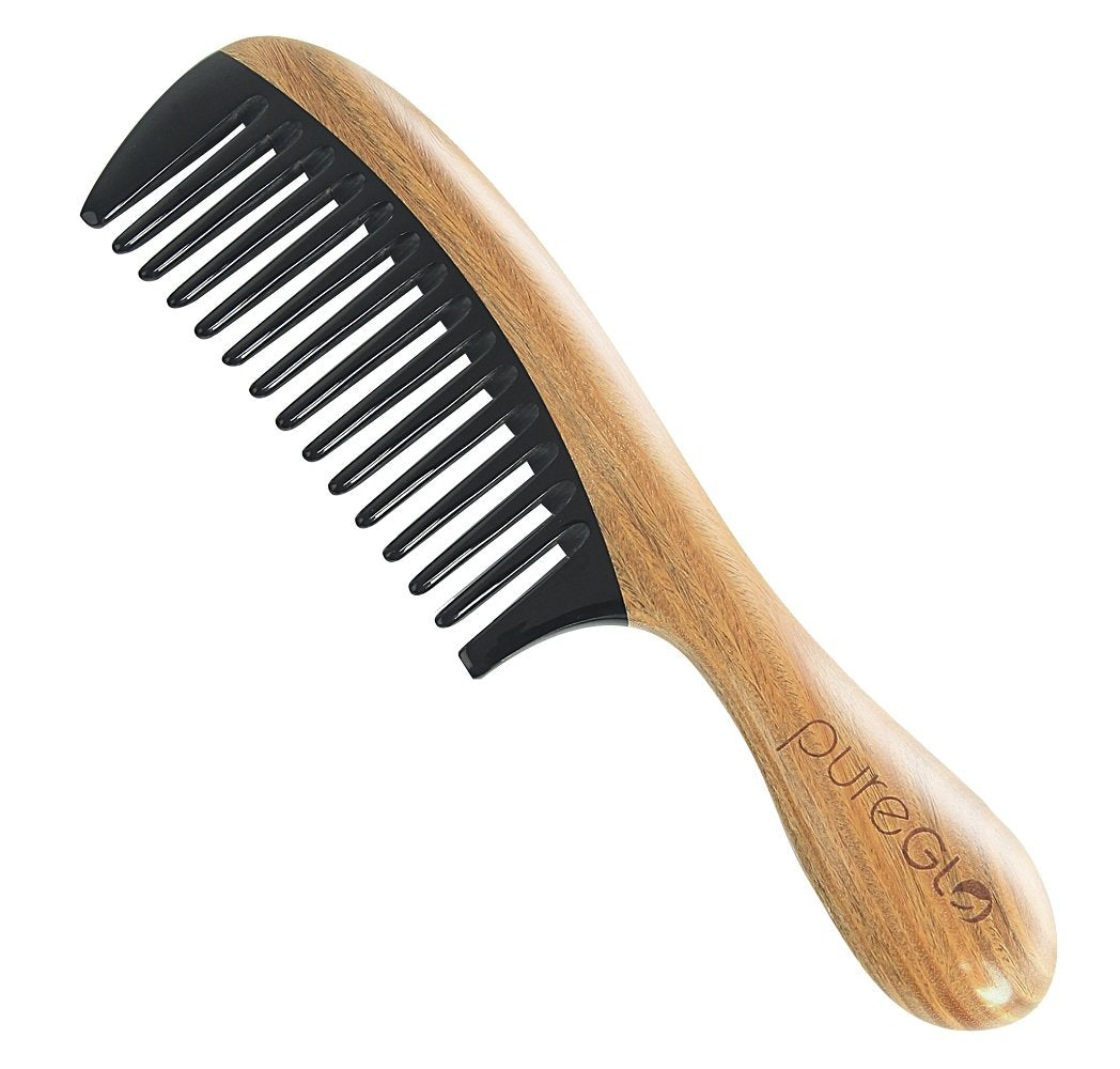 Anti-static Horn Wide Tooth Hair Comb