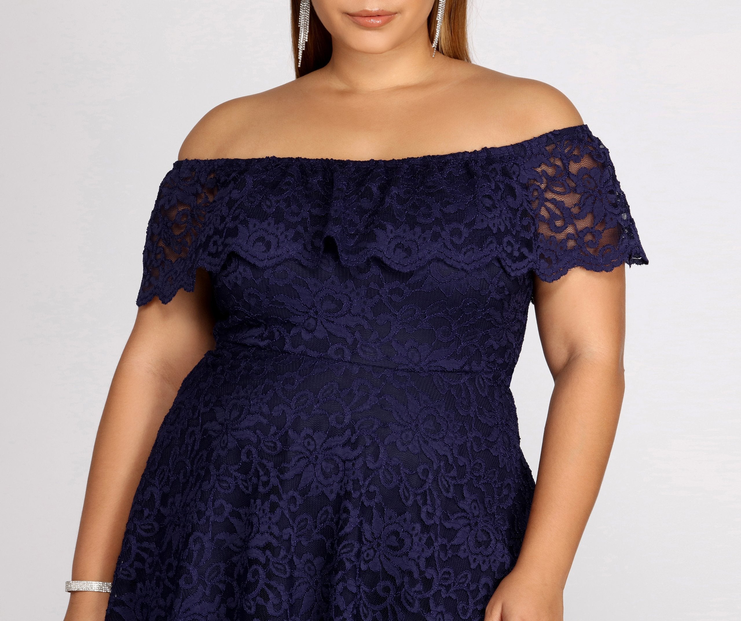 Plus Add Some Flair Skater Dress - Fashionpara