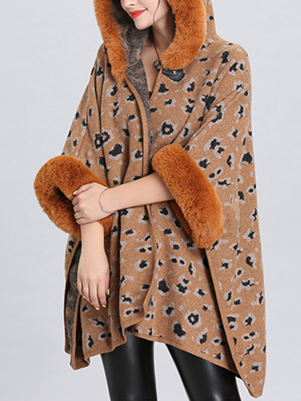 My Favorite Flutter Fluffy Neck Plus Size Cape Cardigan 9