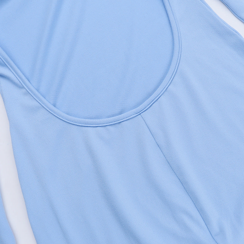 Vision Bodycon Dress-Blue