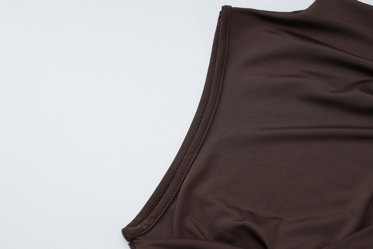 Gema Mini Dress - Brown