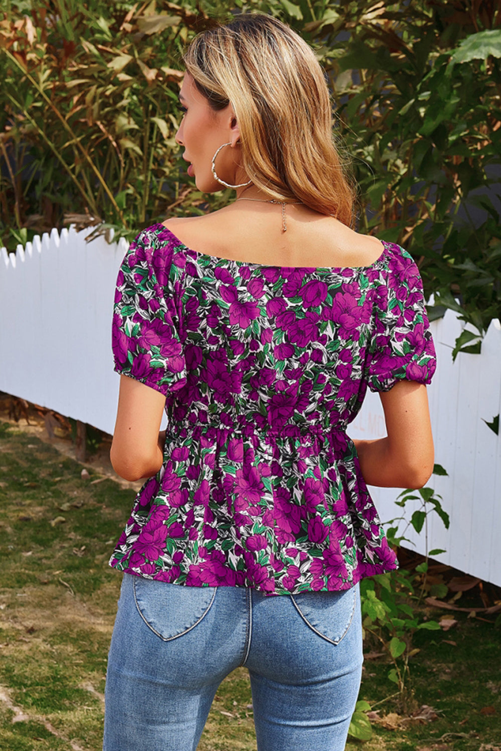 Printed Short-Sleeved Pullover