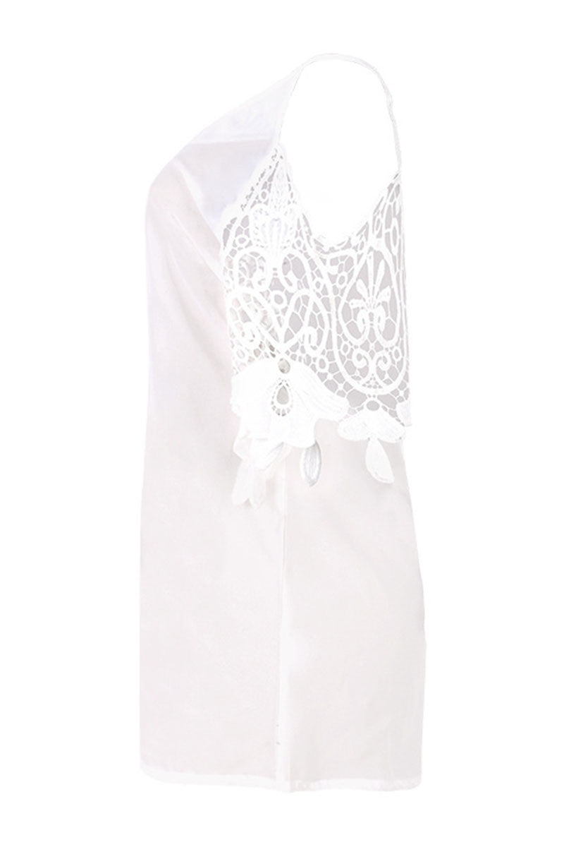 Fashion Casual Solid Patchwork V Neck Blouses