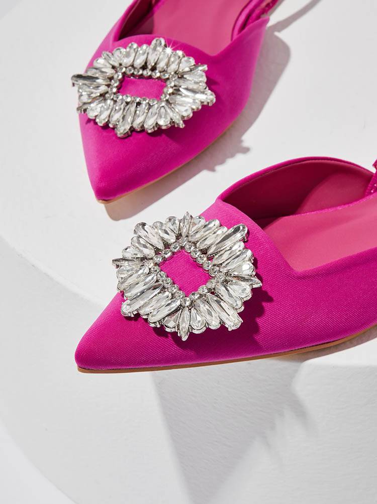 Rhinestone Wedding Pointed Toe Sandals