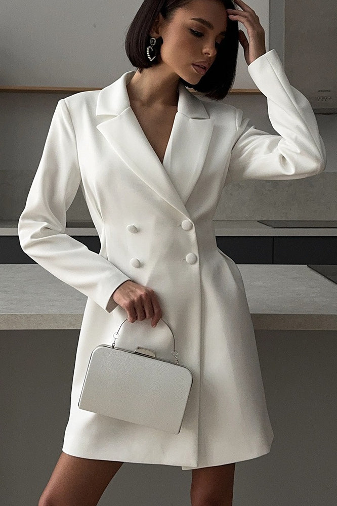 Fitted Blazer Midi Dress
