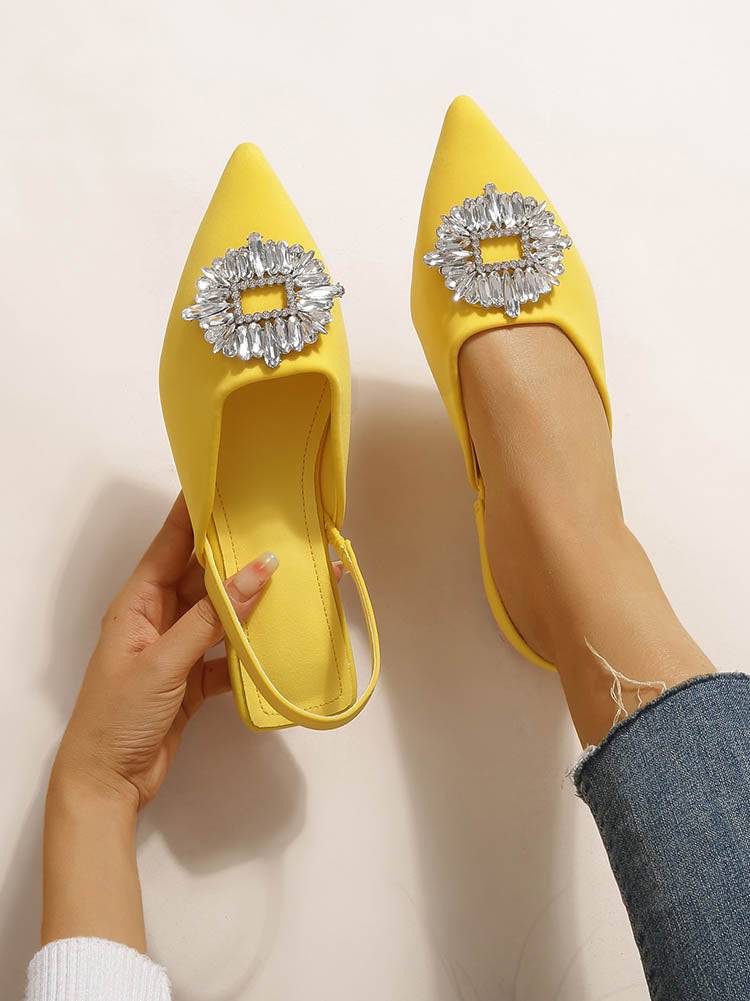 Rhinestone Wedding Pointed Toe Sandals