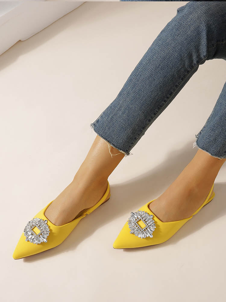 Rhinestone Wedding Pointed Toe Sandals