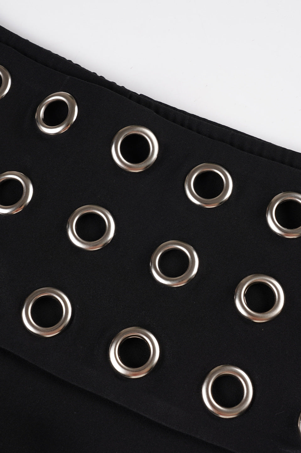 Gothic Eyelet Hollow-Back Off-Shoulder Top Shorts Two Pieces Set