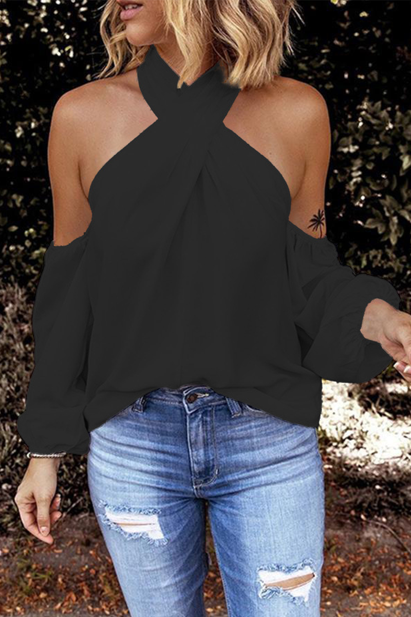 Fashion Print Patchwork Halter Tops(3 Colors)  Fashionpara