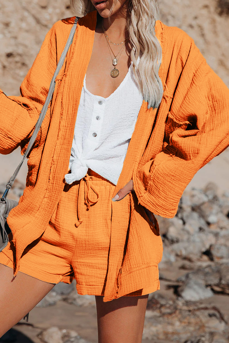 Sexy Casual Solid Patchwork Cardigan Collar Blouses(4 Colors) - Fashionpara