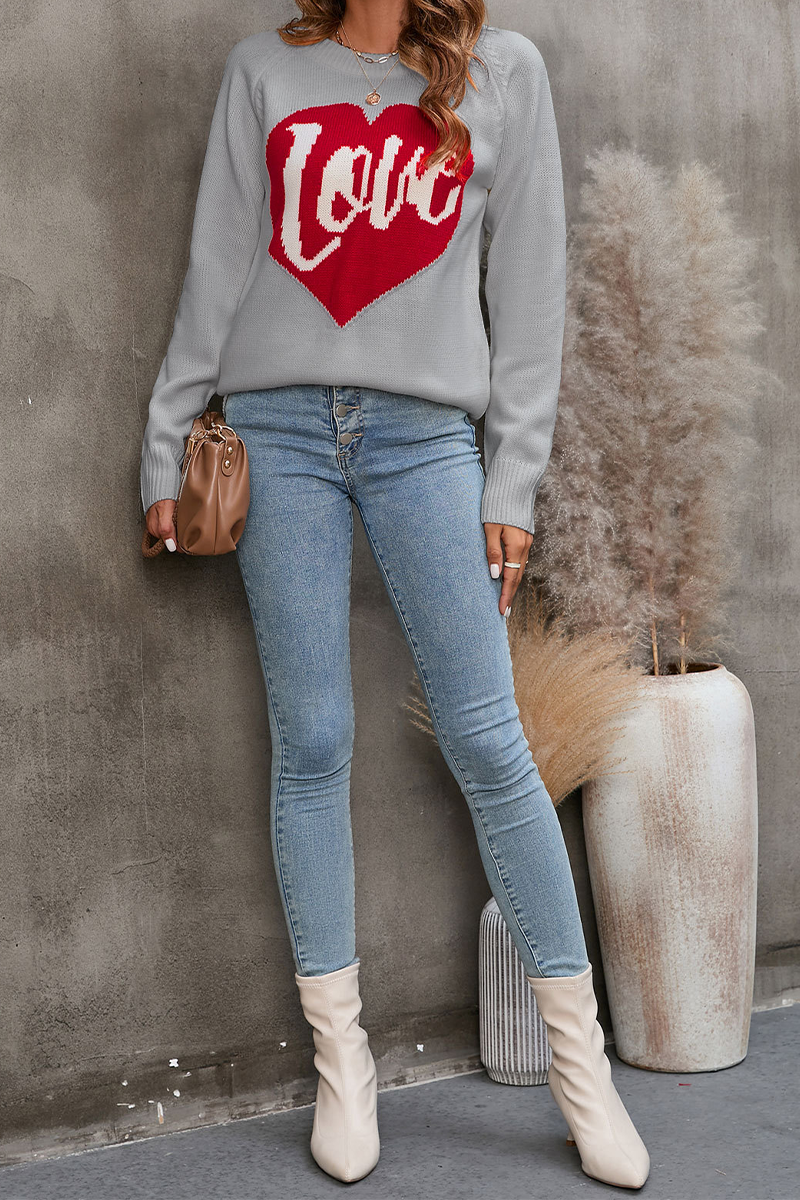 Florcoo Embroidered Patchwork O Neck Sweater for Casual Style