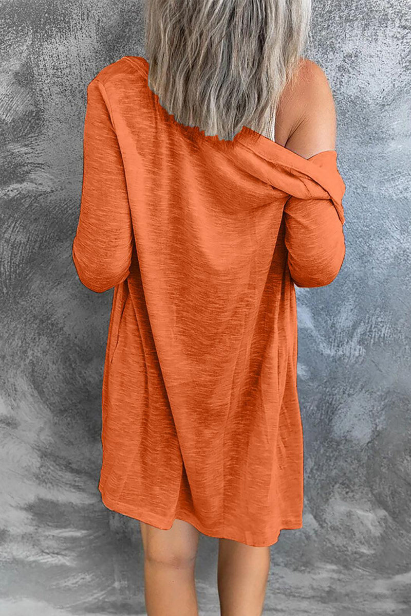 Fashion Solid Buttons O Neck Tops(5 Colors) - Fashionpara