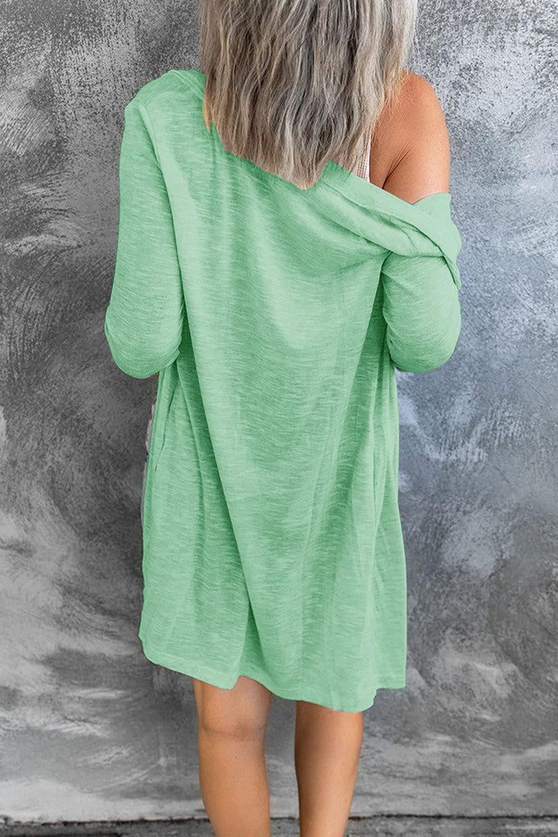 Fashion Solid Buttons O Neck Tops(5 Colors) - Fashionpara