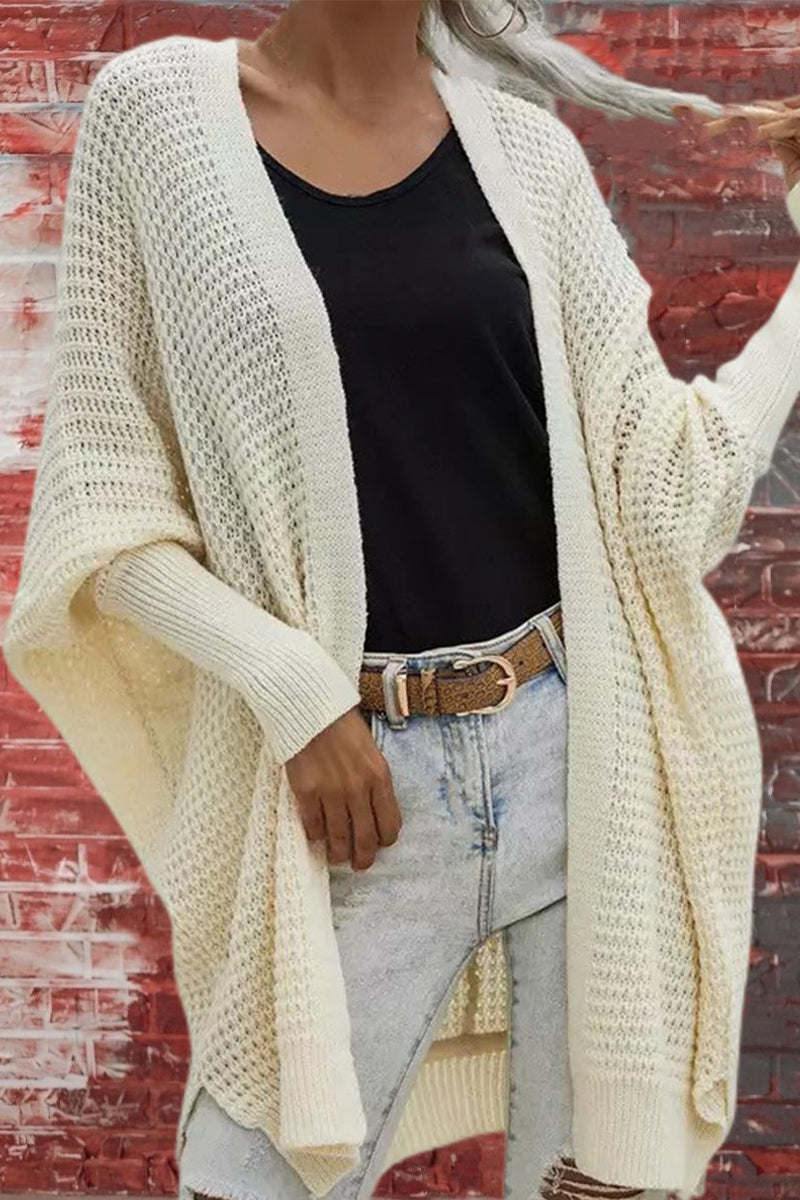 Florcoo Women's V Neck Bat Sleeve Cardigan in 8 Colors