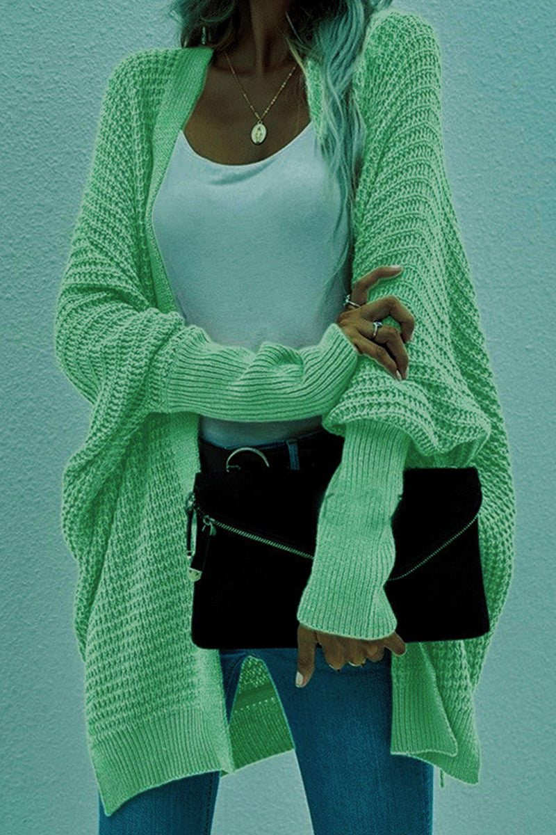 Florcoo Women's V Neck Bat Sleeve Cardigan in 8 Colors