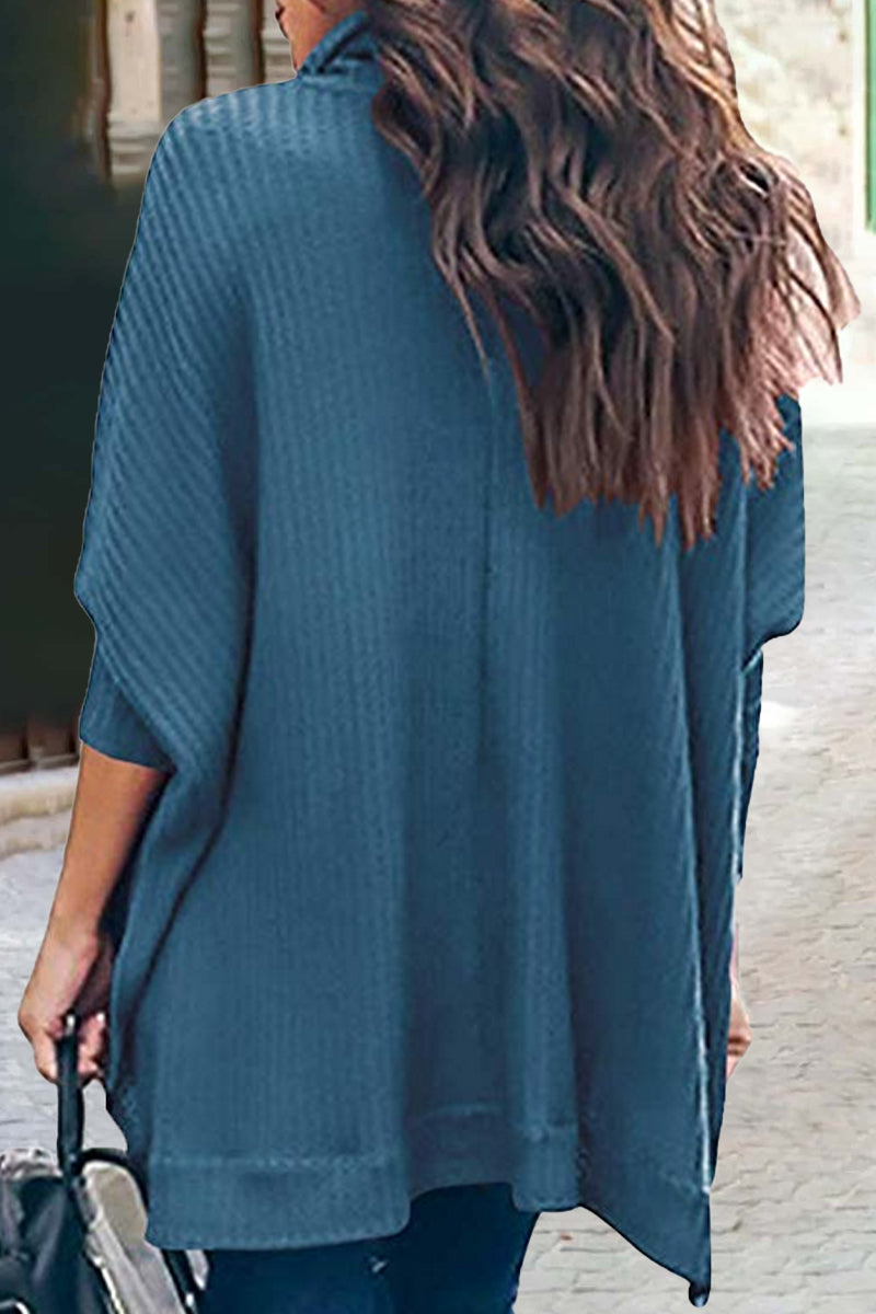 Florcoo Solid Color Turtleneck Sweater for Effortless Style