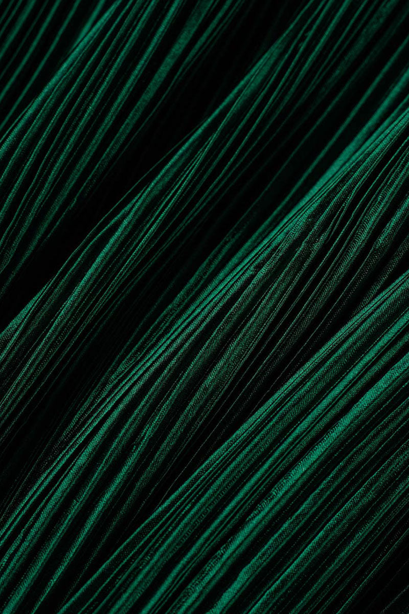 Casual Solid Patchwork Fold O Neck Straight Dresses - Fashionpara