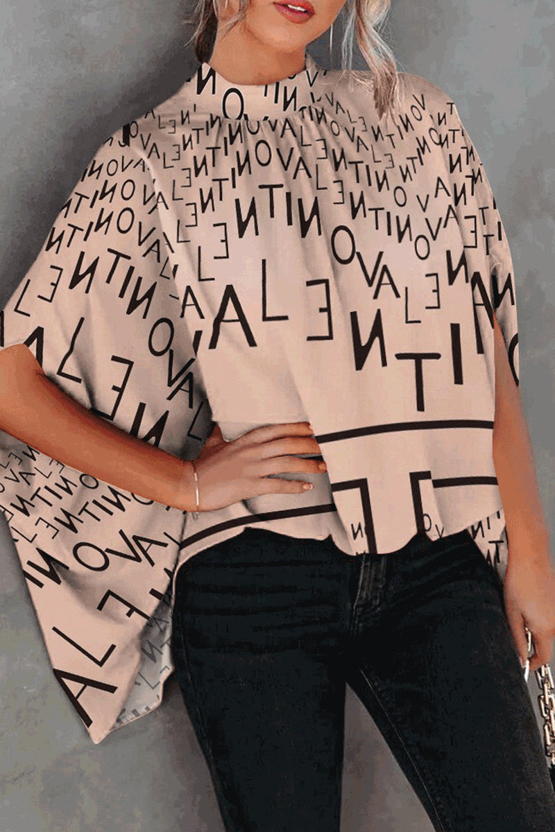 Casual Print Printing O Neck Blouses(10 Colors) - Fashionpara